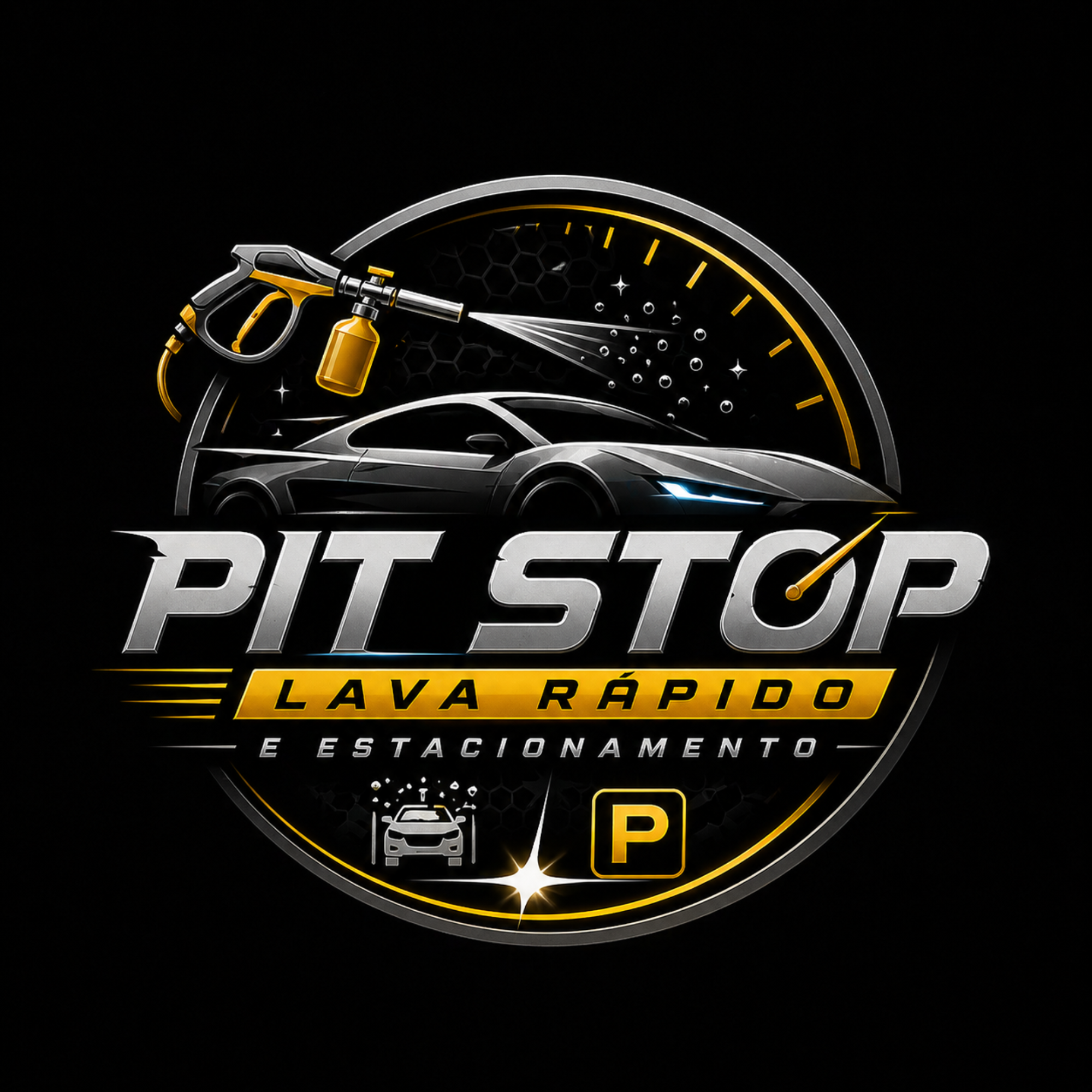 Pit Stop Lava Rápido – Logo