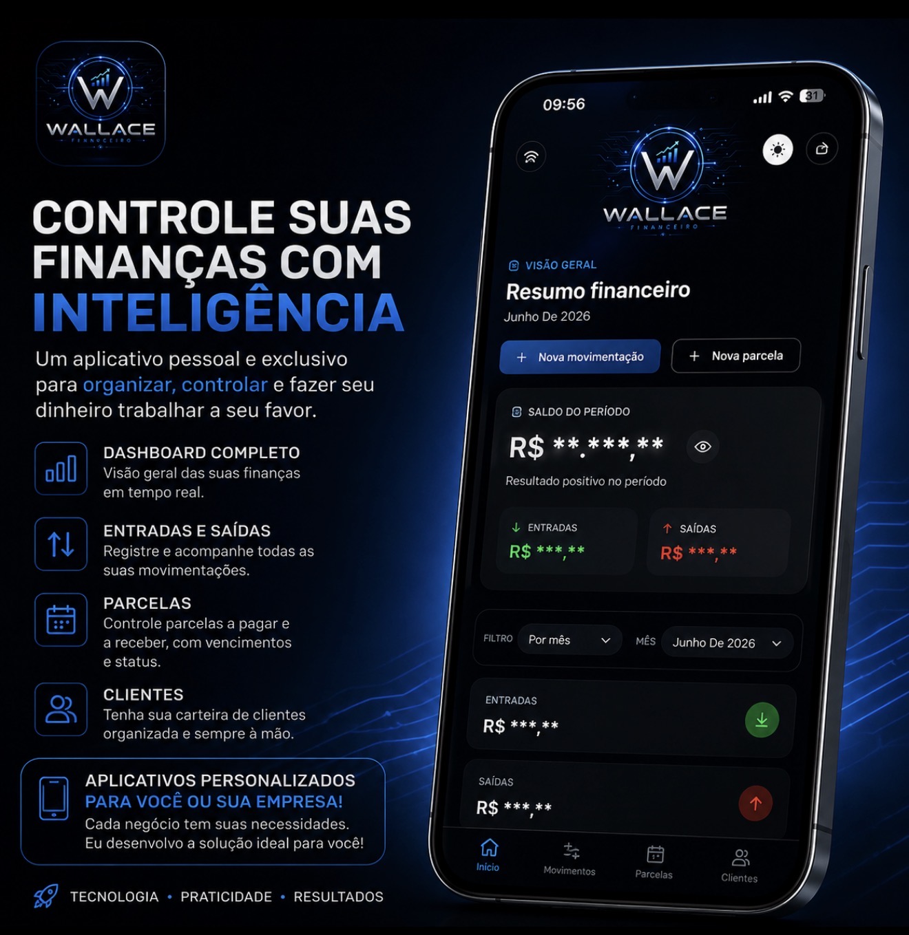 Wallace Finance Hub – tela 2