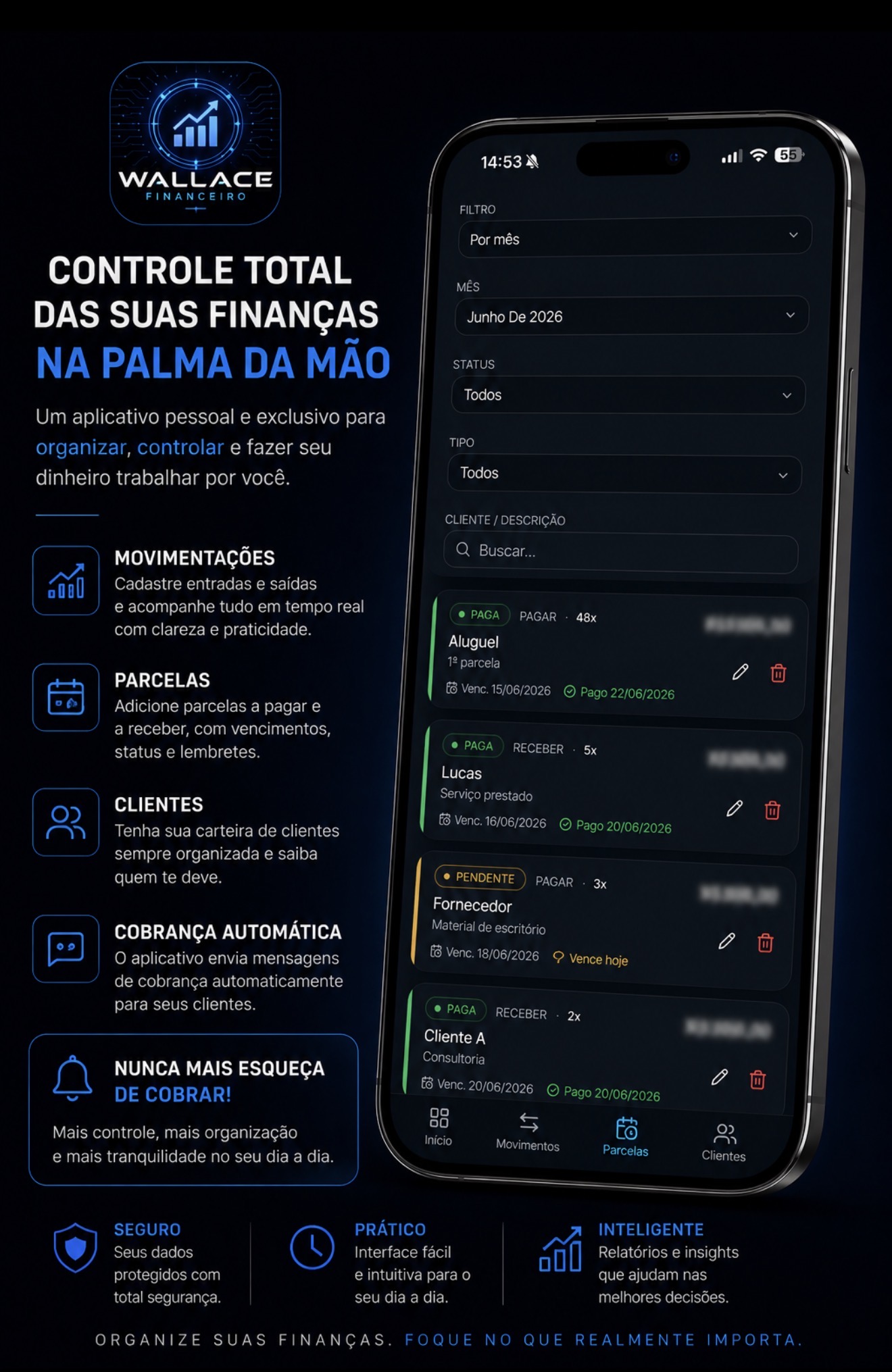 Wallace Finance Hub – tela 4